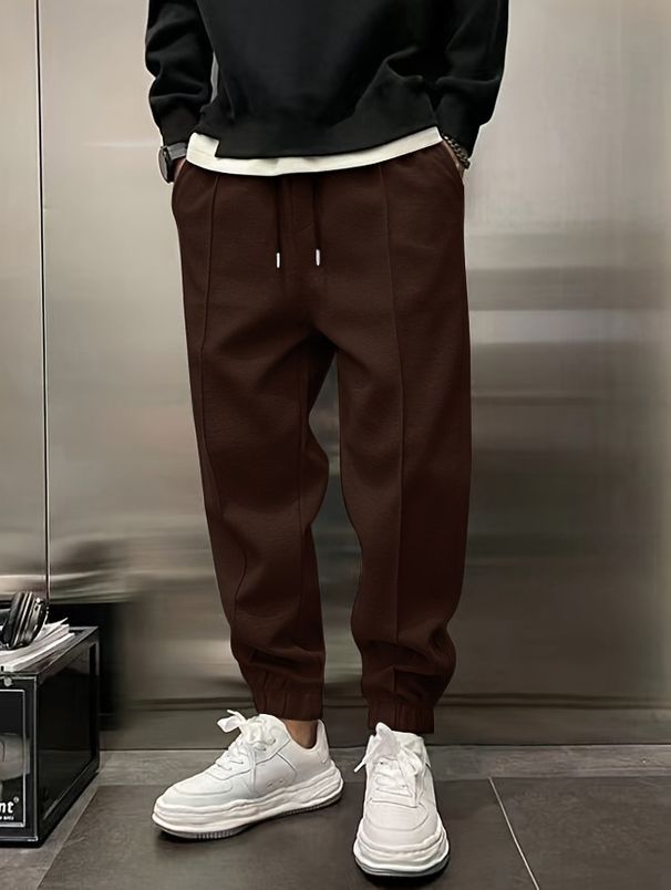 New Thickened Drawstring Casual Men's Sweatpants In Stock_voghion.com