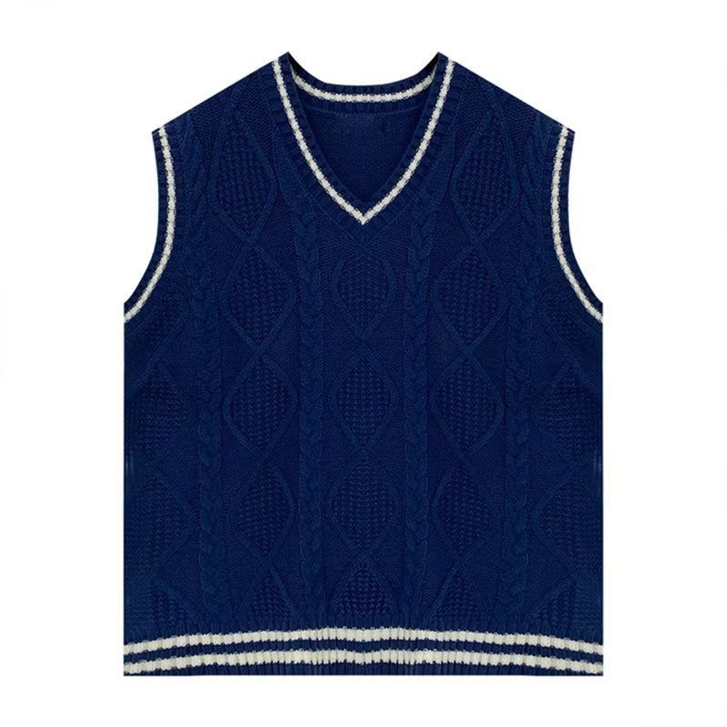 Herrenbekleidung Soft Milk College Style Weste Weste Strickpullover Jacke Weiblich Frühling Herbst Winter Lazy Style Loose Top Student_voghion.com