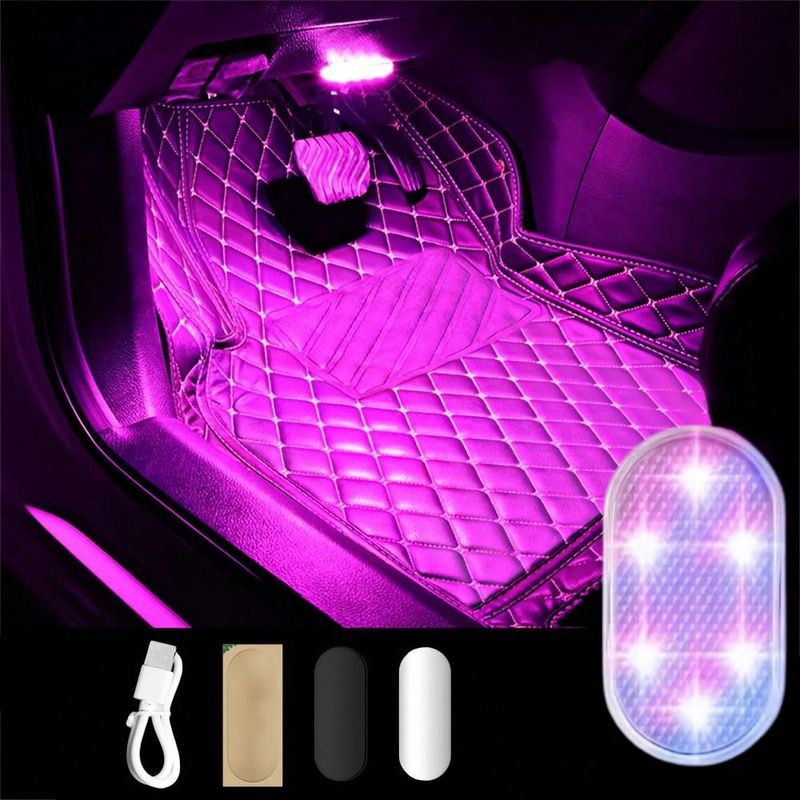 Verschönern Sie den Innenraum Ihres Autos mit dieser praktischen, berührungsaktivierten Deckenlampe! Helles, vielseitiges LED-Touch-Licht fürs Auto – per USB wiederaufladbar, tragbar,_voghion.com