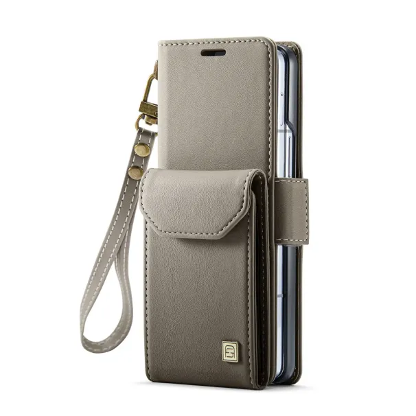 Portemonnaie Telefonshülle fir Samsung Galaxy Z Fold 6 5 Fold6 Fold5 5G RFID Blocking Organ Kaarteslot Halter Täsch PU Lieder Réckhülle_voghion.com