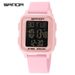 Digital Sports Watch With LED Display, Waterproof, Alarm, Stopwatch, Countdown, Dual Time, Square Dial For Casual, Business, And Outdoor Activities_voghion.com