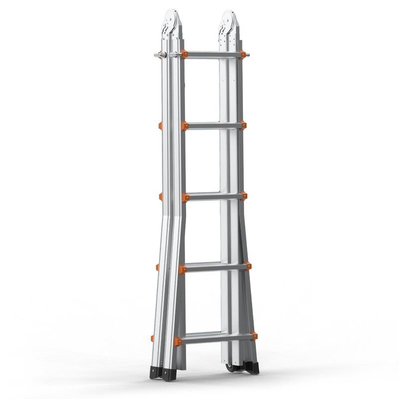 VEVOR Telescoping Ladder A Frame 16.7 FT Extension Multi-Function For Homework_voghion.com