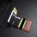 Porta carte Portafogli Rfid Shield Antifurto Spazzola Ultra-sottile Carta di credito Lega di alluminio Borsa per carte Portafoglio multi-carta da uomo in metallo_voghion.com