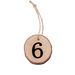 Valentine's Day Creative Country Wood Piece Branch Round Piece Pendant Home Decoration Digital Number Plate Hanging Ornaments Crafts Wholesale_voghion.com