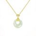 Collana con ciondolo femminile in giada Hetian con fibbia semplice in argento sterling S999 e catena per clavicola in giada, nuovi gioielli in stile cinese_voghion.com
