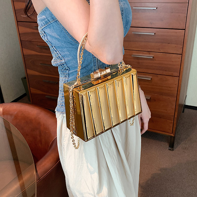 Women's bag, niche, high-end sense, ins handbag, 2023 new acrylic box chain, crossbody small square bag_voghion.com