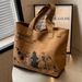 Large Capacity Canvas Women 2024 New Shoulder Handbag Mommy Student Class Tote Bag_voghion.com