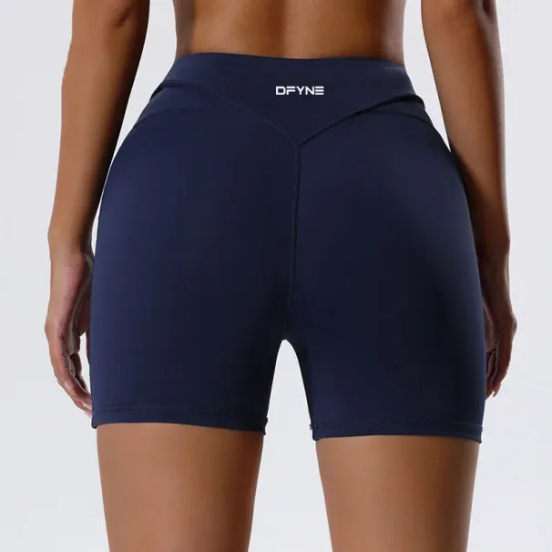 Dfyne Sports Outerwear Knead Loose Seamless Leggings Yoga Shorts Women's Belly And Butt Lift_voghion.com