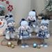 Wobbling Snowman Plush Decor – Festive Bobblehead Figures For Desktops, Hotel Lobbies & Holiday Displays (6 Playful Nordic Designs)_voghion.com
