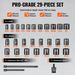 Bit Drive Case 29pcs Sockets 3 Ratchet Impact Tool Set 8in 6Point Kit_voghion.com
