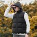 Verdickte, warme Kapuzenweste für Herbst und Winter für Herren, sportliche, lässige Camouflage-Weste_voghion.com