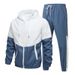 Autumn and Winter Sports Hooded Two Piece Set for New Youth Casual Fashion Sweater Men's Coat Live Broadcast_voghion.com
