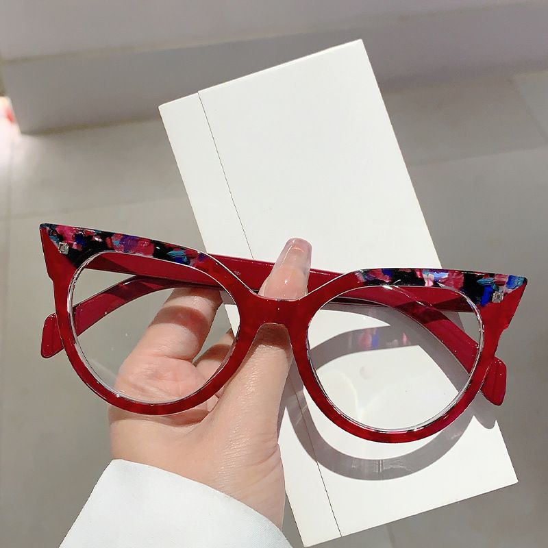 Ochelari de soare anti-albastru cu model ochelari de soare Cat Eye, model blocant de culoare, la modă, pentru slăbire, model rotund_voghion.com
