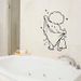 Cartoon junge schrubben PVC AF2790 angepasst nette badezimmer dekoration wand aufkleber_voghion.com