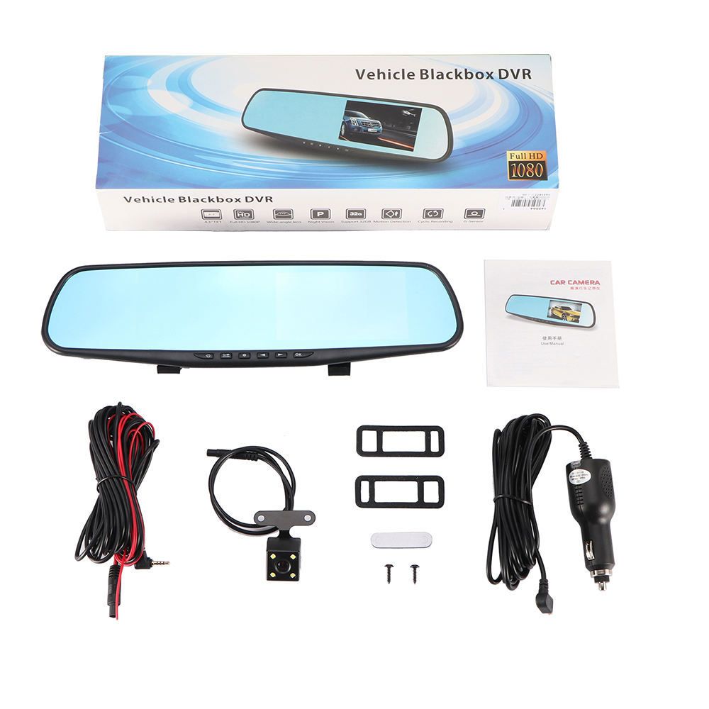 HD Car DVR Supply Cross-Border E-commerce Factory In-Stock Wholesale Parking Guard Rearview Mirror Dash Cam_voghion.com