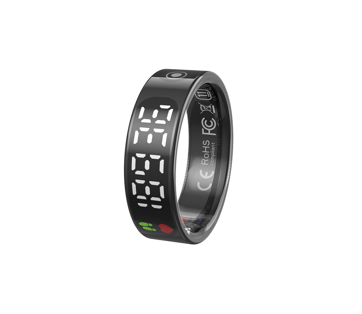 Smart Ring mit Touchscreen, Herzfrequenzmesser und Schrittzähler – Fernbedienung, Kameraauslöser, Fitness- und Schlaf-Tracker_voghion.com