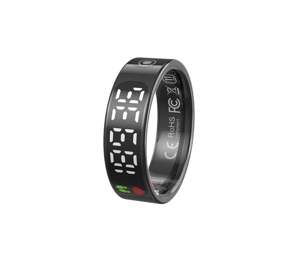 Smart Ring mit Touchscreen, Herzfrequenzmesser und Schrittzähler – Fernbedienung, Kameraauslöser, Fitness- und Schlaf-Tracker_voghion.com