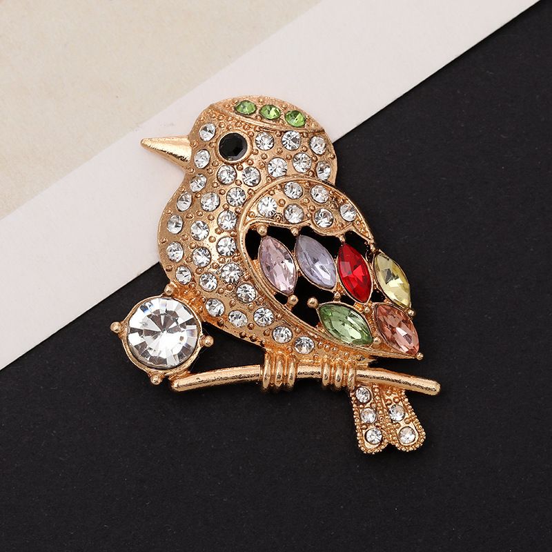1 Piece 30*40mm Zinc Alloy Rhinestones Bird Polished DIY Accessories_voghion.com