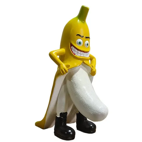 Pan Banan dekoracja pulpitu kreskówka parodia zabawka dekoracja pulpitu biura domowego żywica rzemiosło_voghion.com