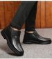 Bottes décontractées pour homme en cuir de vachette KL301-1 avec doublure en laine, noires. Choisissez votre taille et informez le vendeur._voghion.com