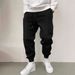 Men's Solid Color Casual Jogger Pants - High Street Retro Style Elastic Cuff Sweatpants For Urban Fashion (Multiple Colors & Sizes)_voghion.com