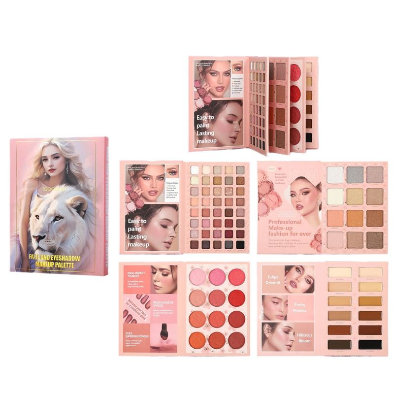 Eye Shadow Book Eyeshadow Palette Matte Pearlescent Blush Highlight Concealer All In One Makeup Cos Color Palette_voghion.com