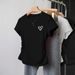 Women's Clothing Slim Fit Short Sleeve T-Shirt With Bow/Heart Print - Plus Size & Regular, Breathable Polyester Blend, Casual & Stylish_voghion.com