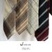 Cravatta in lino marrone, cotone, giallo, rosso scuro, nero opaco, retrò, casual, stile britannico giapponese, 7 cm_voghion.com