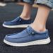 Unschlagbare Qualität Paar Dude Lefu Mode Casual Herren Canvas Cover Füße Lazy People Step On Damenschuhe_voghion.com