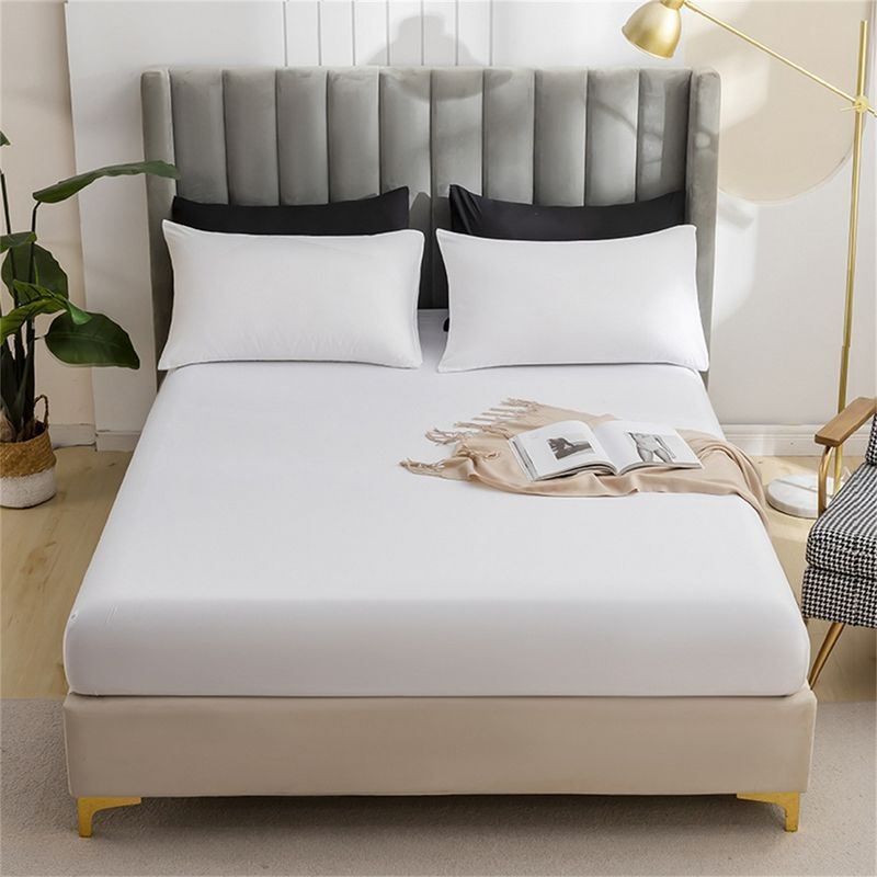Brushed Flannel Bedding Set - Solid Color Sheet & Fitted Sheet Combo (3/4-Piece, Soft, Warm, Hypoallergenic For All Seasons)​_voghion.com