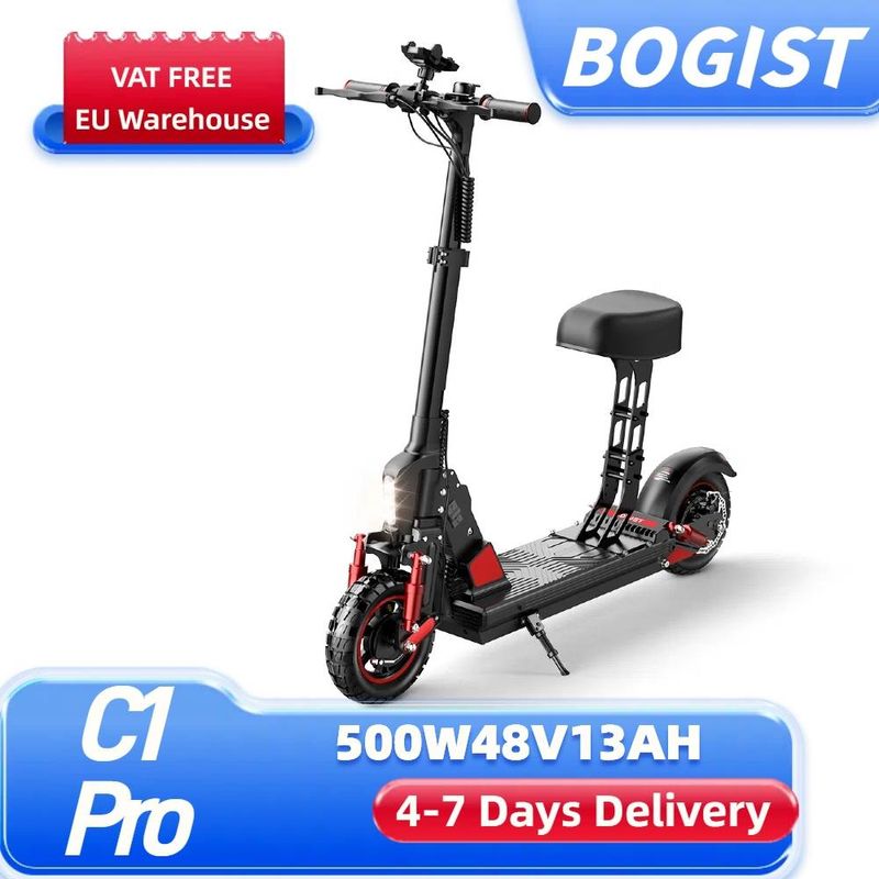 BOGIST C1 Pro 10" ausklappen elektresche Scooter 500W Motor 48V 13Ah Batterie_voghion.com