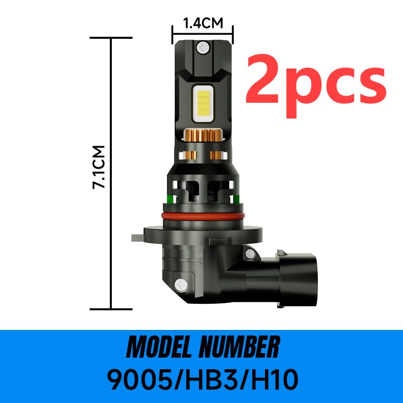 New Car Led Headlights High Power D9 Plug-in H7 H11 H4 Near And Far Light Integration_voghion.com