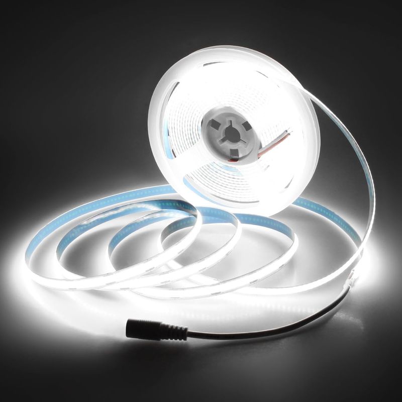 Selbstklebende LED-Lichtleiste, 12 V, Netzstecker, für die Küche unter dem Schrank_voghion.com