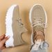 Plus Size Women's Breathable Sock Sneakers Slip-On Lazy Shoes_voghion.com