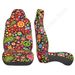 Hippie Bunte Floral Sitz Set 2 Pcs Auto Innen Zubehör Protetors Auto Matten Abdeckungen Fahrzeug_voghion.com