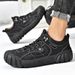 Spring and summer 2023 outdoor men's casual genuine cowhide thick soled business dad leather shoes, hiking shoes_voghion.com