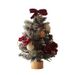 Albero di Natale innevato con luci LED calde – Decorazione da tavolo da 45 cm/60 cm/90 cm in materiale PE (disponibili diversi stili)_voghion.com