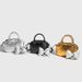 Einfache multifunktionale weiche Leder Mini Silber kleine Handtasche Umhängetasche Fashion Hundred Freizeit täglich_voghion.com
