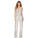 Damesjumpsuit met pailletten, rugloze jumpsuit, slanke mouwloze jumpsuit voor dames_voghion.com