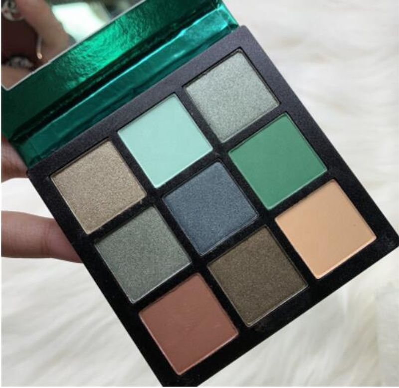 huda9 Color Diamond Eyeshadow HUDA Earth Pearl acu ēnas Tray EMERALD RUBY TOPAZ AME THYS_voghion.com