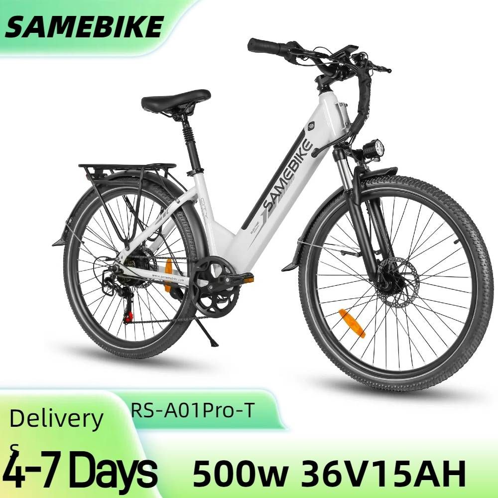 SAMEBIKE RS-A01 Pro-T 26 colių elektrinis dviratis, 36 V 15 Ah baterija, 500 W variklis miesto elektrinis dviratis, geriausiai tinka važinėti ir važinėti mieste _voghion.com