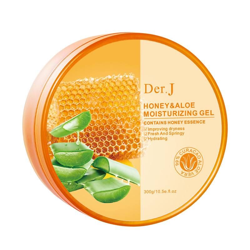 Der.J Aloe Vera Gel 300G - Ultra - Moisturizing Aloe Gel For Hydrating, As Facial Moisturizer, Mask, Cream & Jelly - Style Aloe Paste_voghion.com