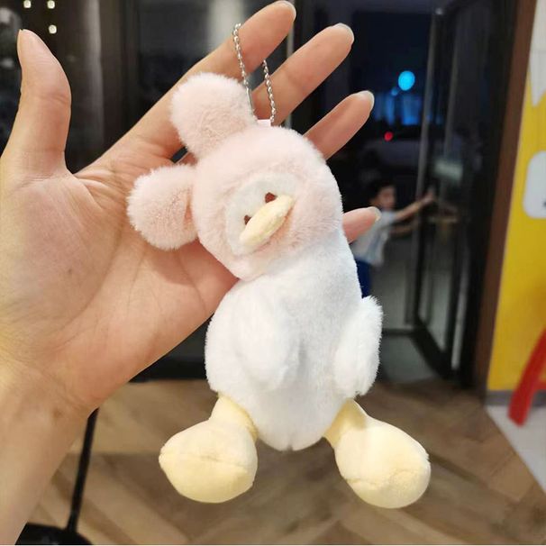 Keychain Duck Plush Adorable Cute Cartoon Animal Soft Short 15cm Plush Toy_voghion.com
