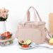 Isolierte Lunch-Tragetasche für Arbeit und Picknicks – Leichte, faltbare Kühltasche mit Schultergurt, hält Mahlzeiten frisch – Modernes, minimalistisches Design_voghion.com