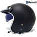 Retro 3/4 Motorcycle Helmet With Bluetooth – Lightweight ABS Shell, Detachable Mask & Vintage Styling For Men & Women (S-XXL)_voghion.com