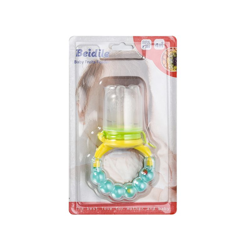 Mother & Kids Baby Fruit And Vegetable Music Rattle Design Food Pacifier Fruit And Vegetable Bag Complementary Food Bite Pacifier_voghion.com