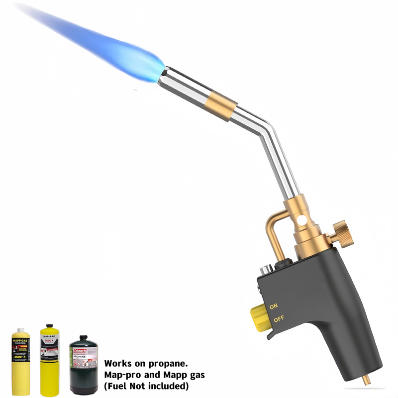Professional Propane Mapp Blow Torch,Welding Soldering Brazing Gas Plumbing Tool,Barbecue, Cooking, DIY Dissolution Gas Burner._voghion.com