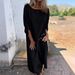 Women's Clothing Spring And Summer Metal Button Loose Irregular Robe Set_voghion.com