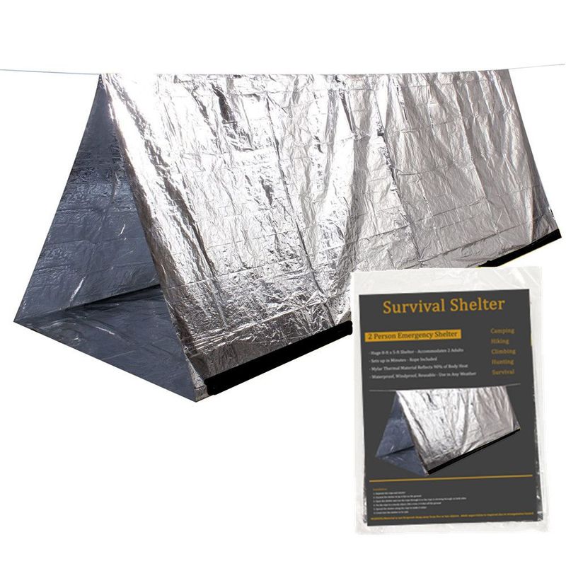 【 14000 People Collection 】 Lightweight Outdoor Camping Travel Emergency Tent, Rain Sun Wind Proof, Moisture-proof, Easy_voghion.com