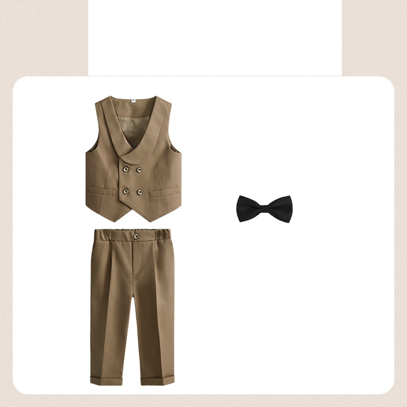Baby's clothing Boy suit dress set flower child wedding dress Little child performance dress baby banquet suit_voghion.com
